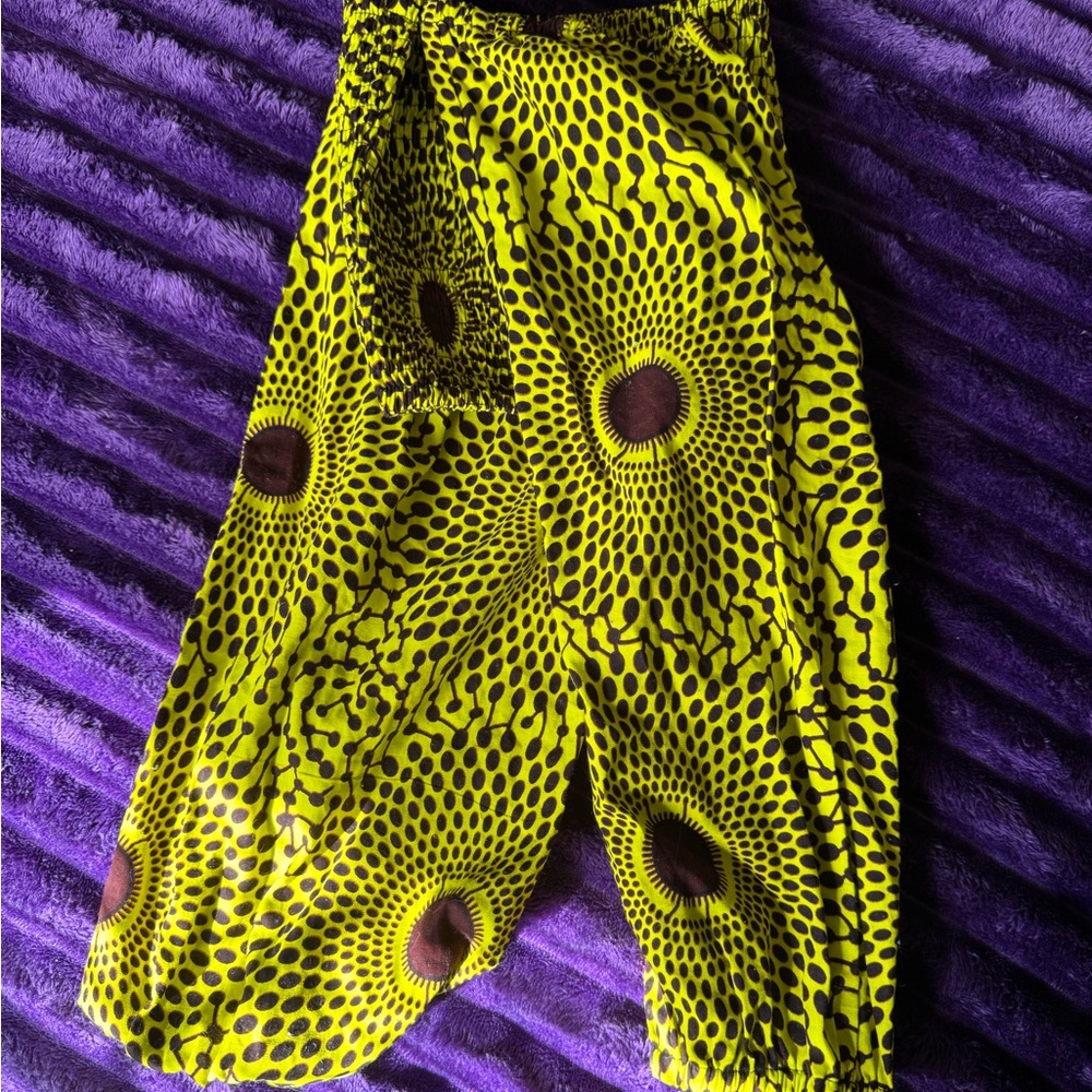 Vibrant Yellow Patterned Skirt